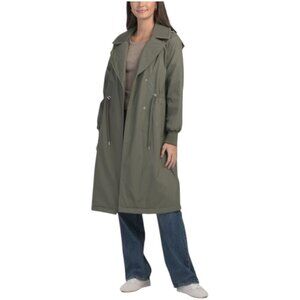 ANDREW MARC Finley Rubberized Rain Trench Coat